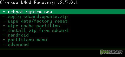 ClockworkMod Recovery 2.5.0.4 [Huawei U8500 only]
