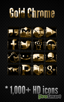 Gold Сrome - Icon Pack 3.2.4.1