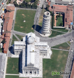 Пизанская башня на Google Maps под новым углом