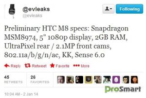 Подробности о HTC M8 (One 2)