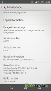 Скриншот Android 4.4.4 KitKat с Sony Xperia Z