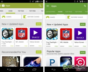 Скриншоты Google Play Маркет 5.0: еще больше Material Design