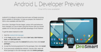 Android 5.0 Lollipop: обновленные SDK и Dev. Preview доступны в Сети