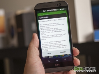 HTC One (M8) получает обновление до Android 5.0 Lollipop