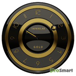Black gold Clock 2.40