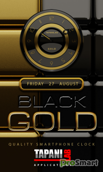 Black gold Clock 2.40