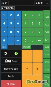 Feet & Inch Construction Calc v7.16.8 [Mod]
