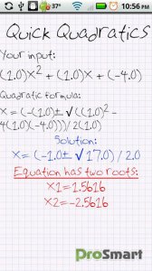 Quick Quadratics 1.1
